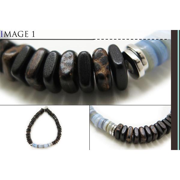 ブランド アクセサリー TATEOSSIAN タテオシアン ビーズシルバー レグノ ヒシ ブレスレット（ブルーシェル）（Mサイズ） | TATEOSSIAN | 02