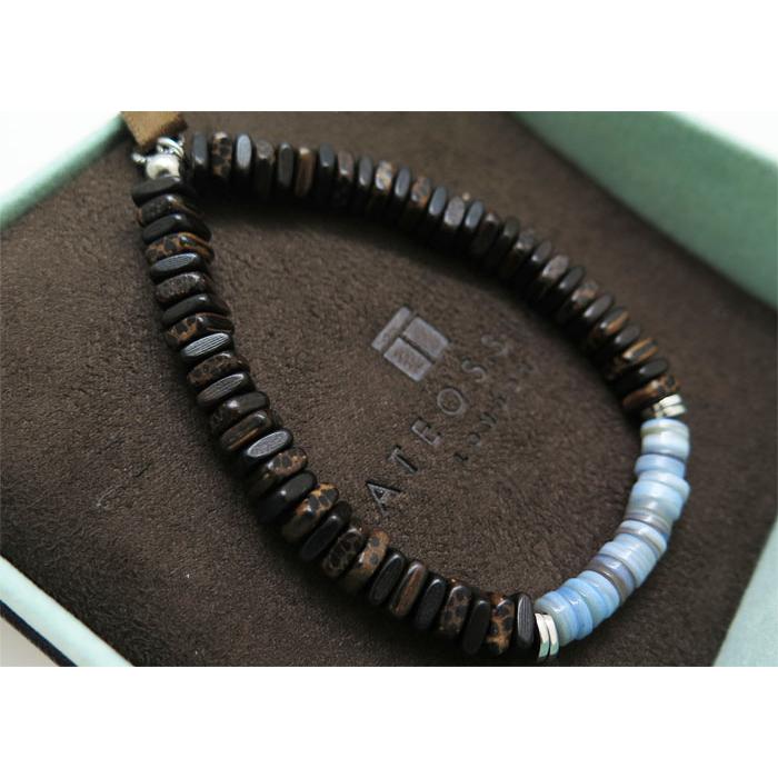 ブランド アクセサリー TATEOSSIAN タテオシアン ビーズシルバー レグノ ヒシ ブレスレット（ブルーシェル）（Mサイズ） | TATEOSSIAN | 09
