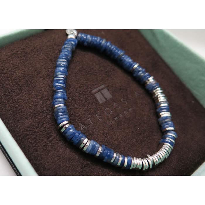 ブランド アクセサリー TATEOSSIAN タテオシアン ビーズ シルバー コンステレーション ブレスレット（ロジウム＆ソーダライト）（Mサイズ）の画像