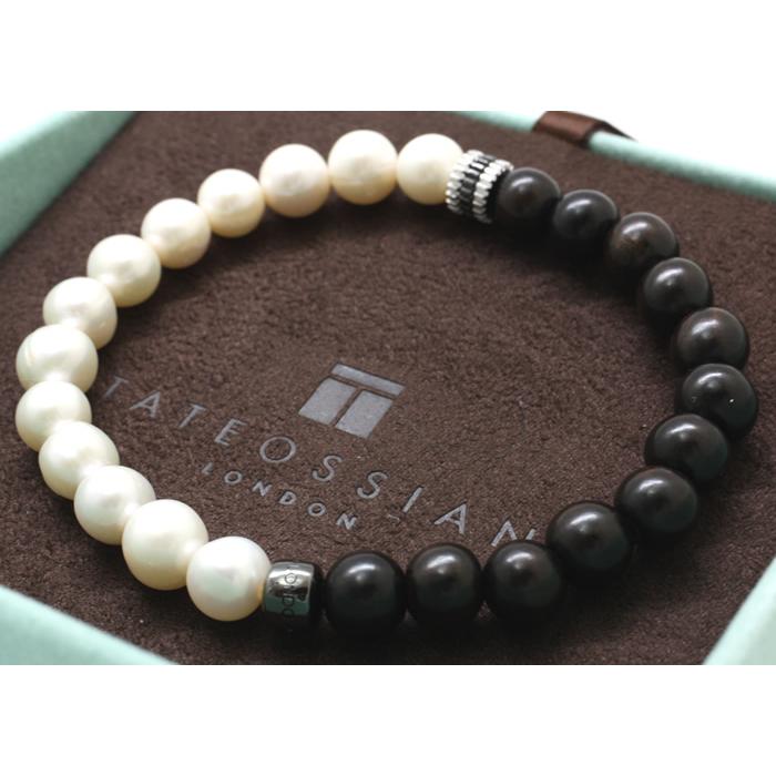 ブランド アクセサリー TATEOSSIAN タテオシアン ビーズ シルバー ギア トリオ セミプレシャス ブレスレット（ホワイトパール Mサイズ）父の日 爆買 | TATEOSSIAN | 09