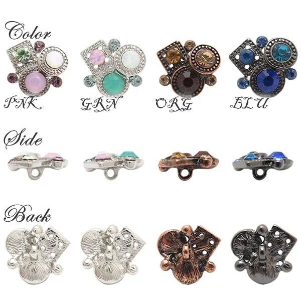 フレーム＆ストーン金属ボタン　BT-643 18mm |  | 05