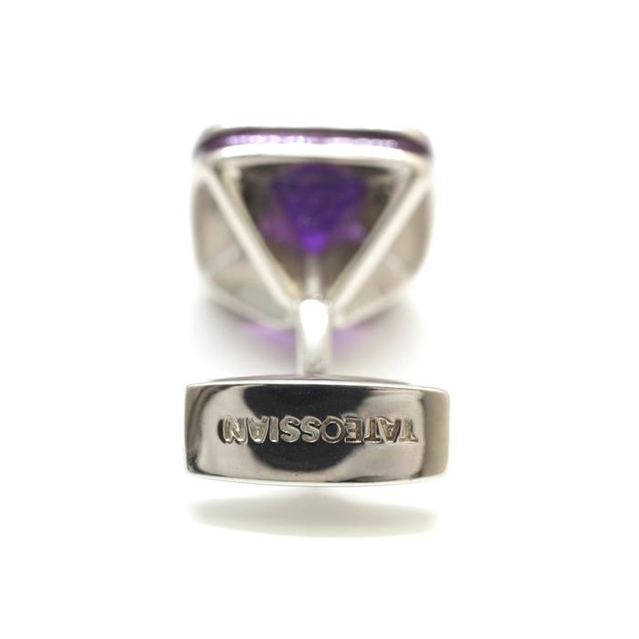 ブランド アクセサリー TATEOSSIAN タテオシアン ピラミッド ストーン シルバー カフス（アメジスト&パープルエナメル）世界限定9セット カフリンクス | TATEOSSIAN | 06