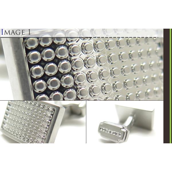 ブランド アクセサリー THOMPSON トンプソン サテンドットカーブカフス（ロジウム）（ブランド カフリンクス）バレンタイン 爆買 | TATEOSSIAN | 02