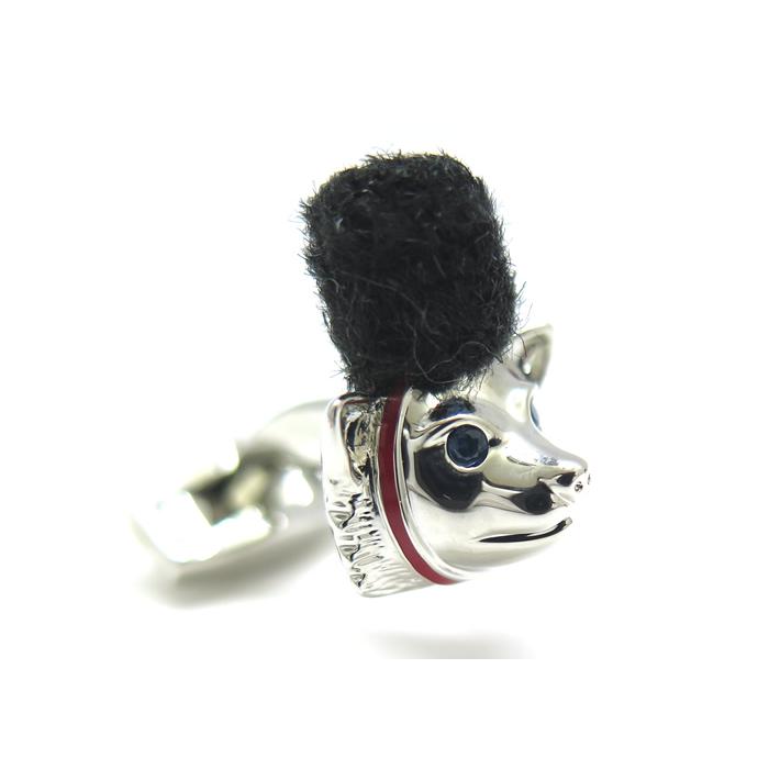 ブランド アクセサリー TATEOSSIAN タテオシアン ノベルティ ロイヤルコーギー カフス（パラジウム）ブランド カフリンクス 父の日 爆買の画像