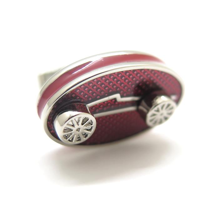 ブランド アクセサリー TATEOSSIAN タテオシアン エナメル スポーツ アイス カフス（レーシングカー＆レッド）カフスボタン カフリンクス 父の日 爆買の画像