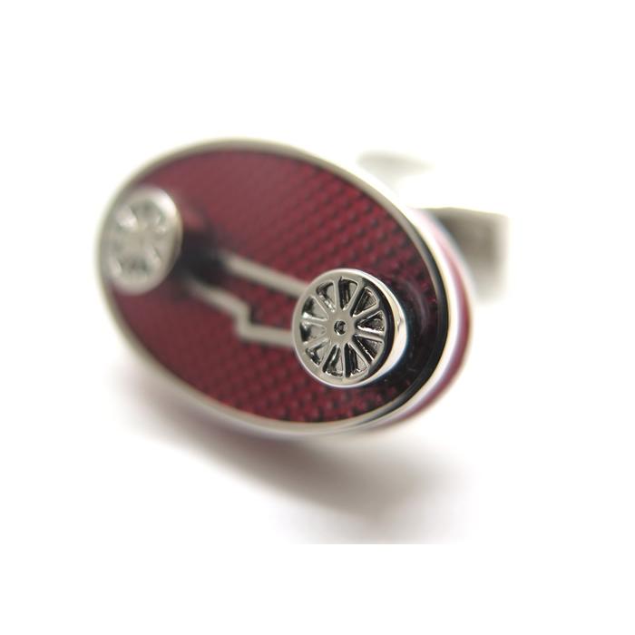 ブランド アクセサリー TATEOSSIAN タテオシアン エナメル スポーツ アイス カフス（レーシングカー＆レッド）カフスボタン カフリンクス 父の日 爆買の画像