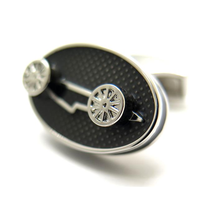 ブランド アクセサリー TATEOSSIAN タテオシアン エナメル スポーツ アイス カフス（レーシングカー＆ブラック）カフスボタン カフリンクス 父の日 爆買の画像