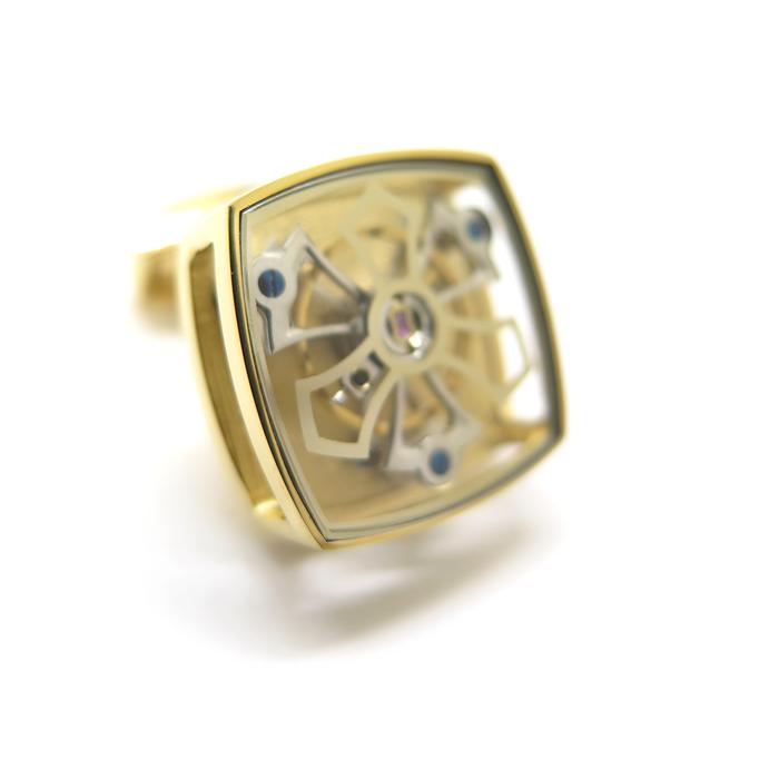 ブランド アクセサリー TATEOSSIAN タテオシアン メカニカル トラベラー トゥールビヨン カフス（イエローゴールド）ブランド カフリンクス 父の日 爆買の画像