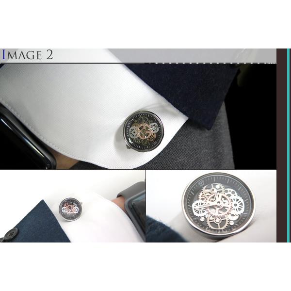 ブランド アクセサリー TATEOSSIAN タテオシアン メカニカル ビンテージ時計 カフス（ステンレススティール）カフリンクス カフスボタン 父の日 爆買の画像