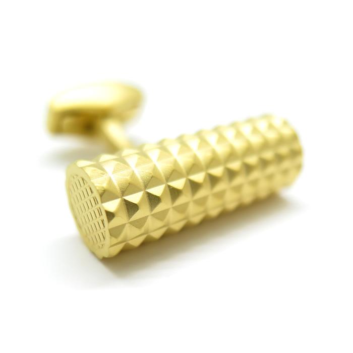 ブランド アクセサリー TATEOSSIAN タテオシアン ダイヤモンド ギザ シリンダー カフス（イエローゴールド）カフスボタン カフリンクス 父の日 爆買の画像