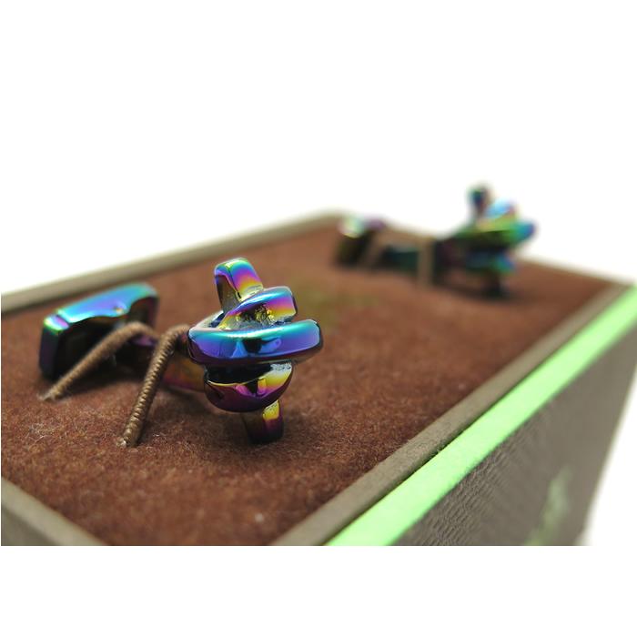ブランド アクセサリー THOMPSON トンプソン ツイステッド ノット カフス（イリデセント）ブランド カフリンクス 父の日 爆買 | TATEOSSIAN | 08