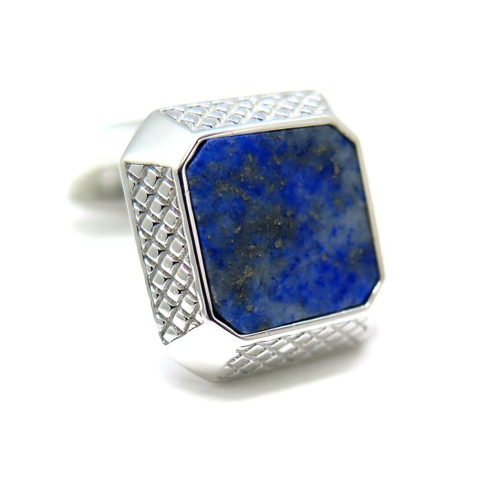 ブランド アクセサリー TATEOSSIAN タテオシアン ノベルティ シグニチャ オクト シルバー カフス（ロジウム＆ラピスラズリ）カフスボタン 父の日 爆買 | TATEOSSIAN | 05