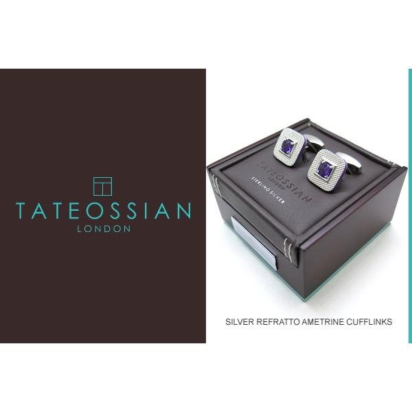 ブランド アクセサリー TATEOSSIAN タテオシアン リフラットシルバーカフス（アメトリン）（ブランド カフリンクス）父の日 爆買の画像
