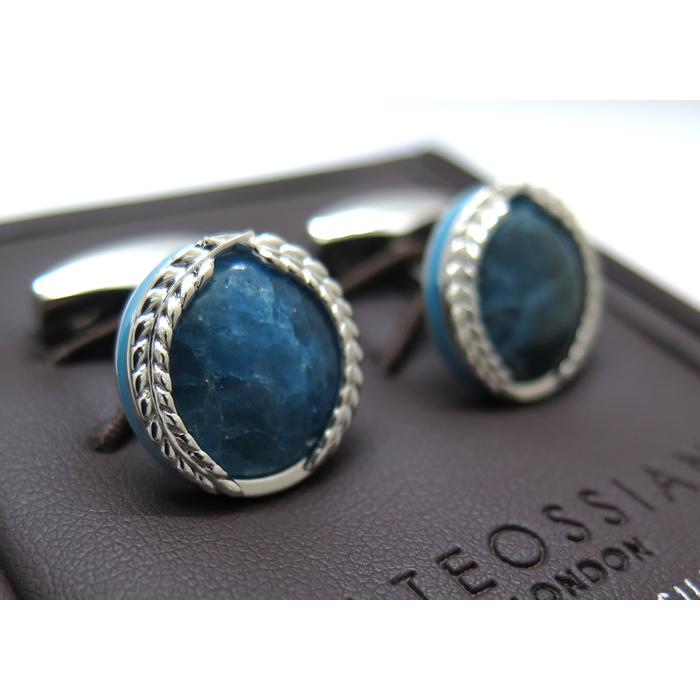 ☆TATEOSSIAN☆ カフリンクス ストーン ブルー SV925 シルバー 【公式