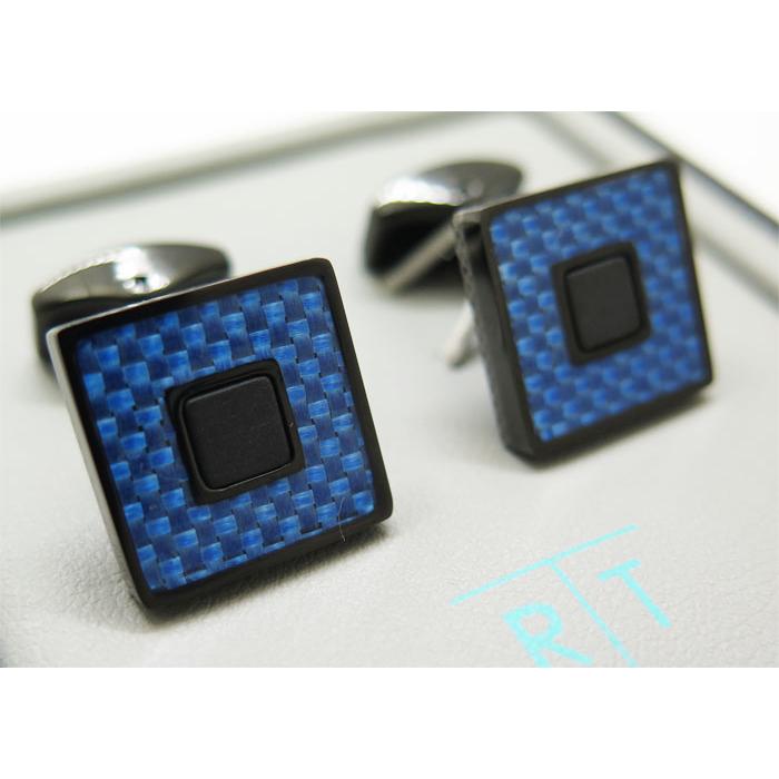 ブランド アクセサリー TATEOSSIAN タテオシアン カーボン セラミック カフス（ブルーアルテックス）カフスボタン カフリンクス 父の日｜cufflink｜09