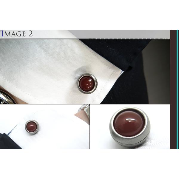 ブランド アクセサリー TATEOSSIAN タテオシアン ストーン オブ ザワールド リボルブ アゲート カフス（レッドアゲート）カフリンクス 父の日の画像
