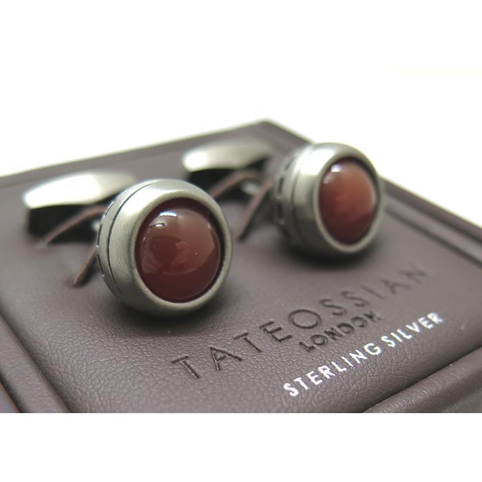 ブランド アクセサリー TATEOSSIAN タテオシアン ストーン オブ ザワールド リボルブ アゲート カフス（レッドアゲート）カフリンクス 父の日の画像