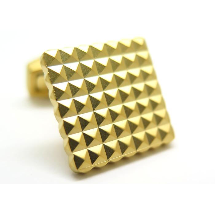 ブランド アクセサリー TATEOSSIAN タテオシアン ビジネス ダイヤモンド ギザ スクウェア カフス（イエローゴールド）カフスボタン カフリンクス 父の日の画像