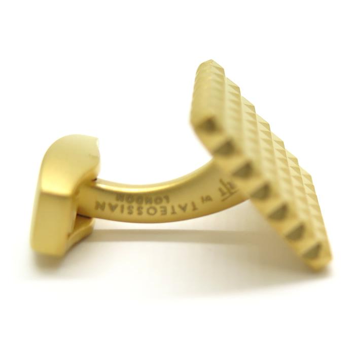 ブランド アクセサリー TATEOSSIAN タテオシアン ビジネス ダイヤモンド ギザ スクウェア カフス（イエローゴールド）カフスボタン カフリンクス 父の日の画像