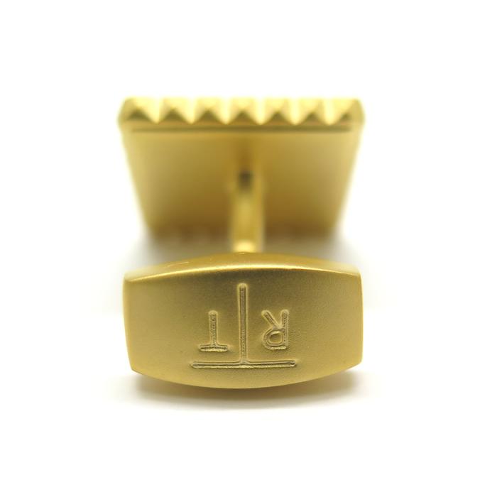 ブランド アクセサリー TATEOSSIAN タテオシアン ビジネス ダイヤモンド ギザ スクウェア カフス（イエローゴールド）カフスボタン カフリンクス 父の日の画像