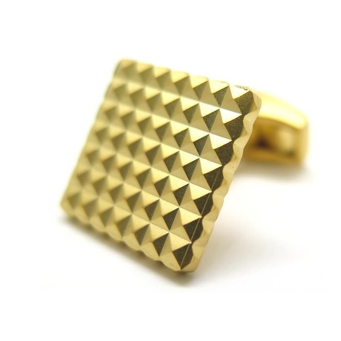 ブランド アクセサリー TATEOSSIAN タテオシアン ビジネス ダイヤモンド ギザ スクウェア カフス（イエローゴールド）カフスボタン カフリンクス 父の日の画像