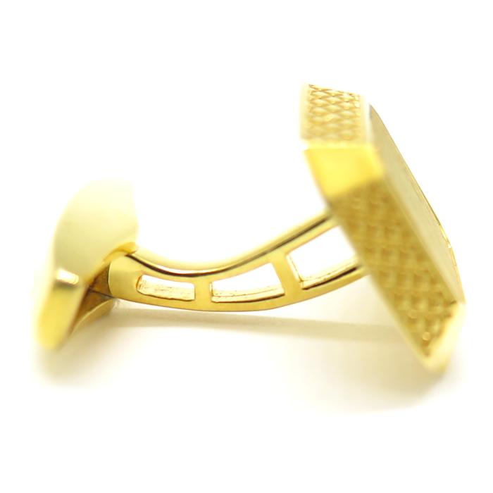 ブランド アクセサリー TATEOSSIAN タテオシアン シグニチャ オクト シルバー カフス（イエローゴールド）カフスボタン カフリンクス 父の日 爆買の画像