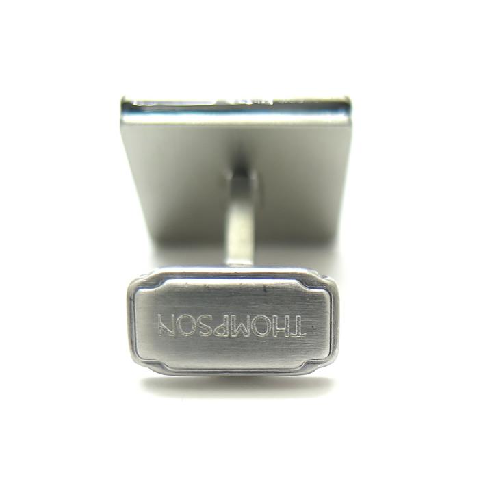 ブランド アクセサリー THOMPSON トンプソン ピラミッド カフス（ブラッシュド スティール）ブランド カフリンクス 鋲 スタッズ シンプル 父の日 爆買の画像
