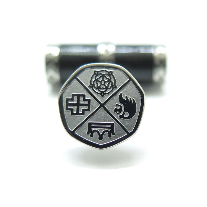 ブランド アクセサリー TATEOSSIAN タテオシアン レガリア シリンダー カフス（ステンレス＆ブラックカーボンファイバー）カフスボタン 父の日の画像