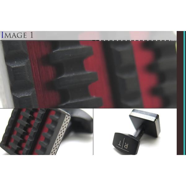 ブランド アクセサリー TATEOSSIAN タテオシアン ジャグ エレメント カフス（ブラックIP&レッド）カフリンクス カフスボタン 父の日 爆買の画像