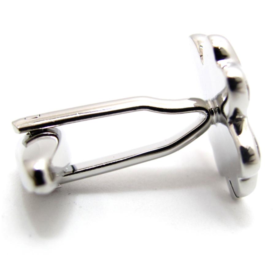 メンズ アクセサリー Simple 2500 クローバー カフス カフスボタン カフリンクス 四葉 縁起 ラッキー クリスマス 爆買 |  | 03