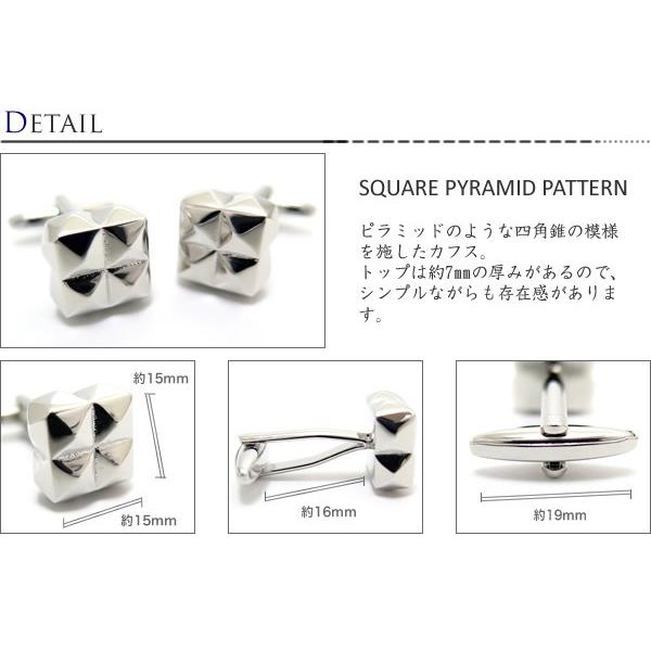 メンズ アクセサリー Simple 2500 スクエア ピラミッドパターン カフ カフスボタン カフリンクス クリスマス 爆買 |  | 01