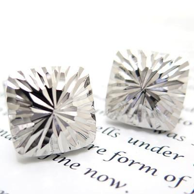 メンズ アクセサリー Simple 2500 ラフサーフィス スクエア カフス カフスボタン カフリンクス シンプル 四角 クリスマス 爆買 | 