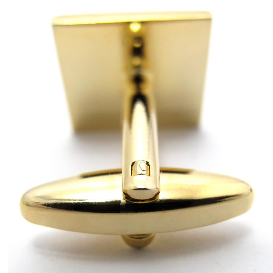 メンズ アクセサリー Simple 2500 マット＆グロス カフス（ゴールド）カフスボタン カフリンクス  クリスマス 爆買 |  | 06