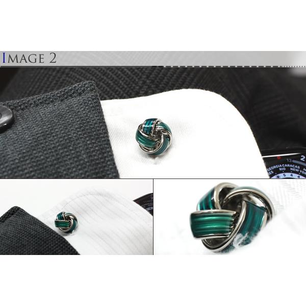 カフスボタン メンズ アクセサリー Simple 2500 若竹 結 カフス カフリンクス シンプル ブルーグリーン おしゃれ 控えめ 落ち着いた 綺麗 クリスマス 爆買 |  | 03