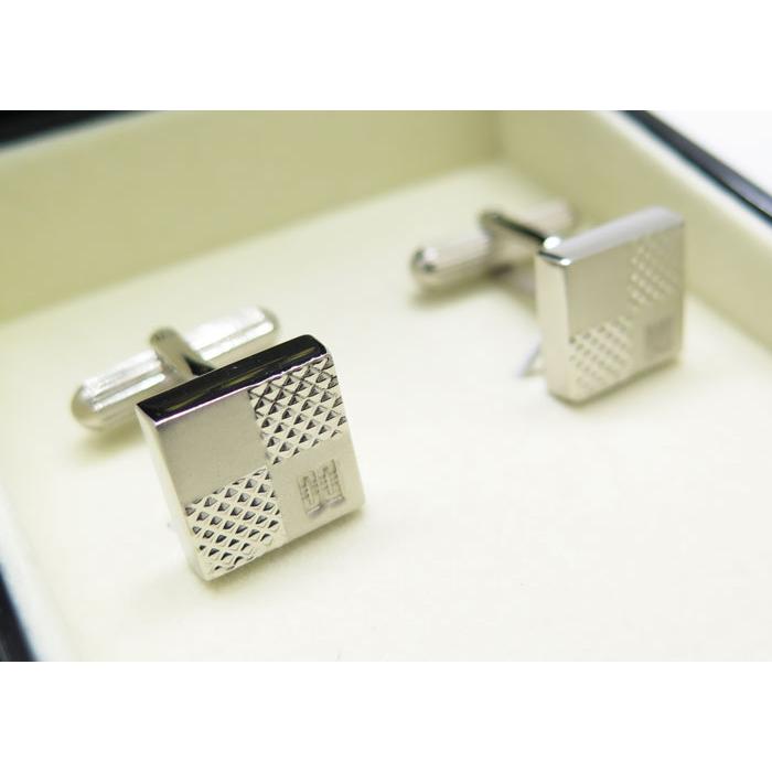 ブランド アクセサリー DAKS ダックス レクタングル フレーム 白蝶貝 カフス カフスボタン カフリンクス シンプル きれい 父の日 爆買の画像