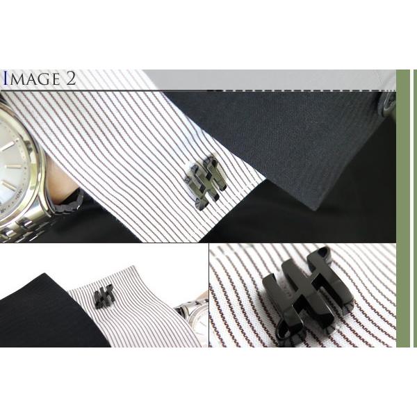 ブランド アクセサリー MONTEGRAPPA モンテグラッパ アンビグラム カフス（IPブラック）カフスボタン カフリンクス 父の日 爆買の画像
