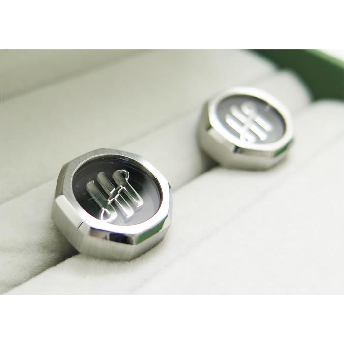 ブランド アクセサリー MONTEGRAPPA モンテグラッパ オットー カフス（パラジウム）カフスボタン カフリンクス  父の日 爆買の画像