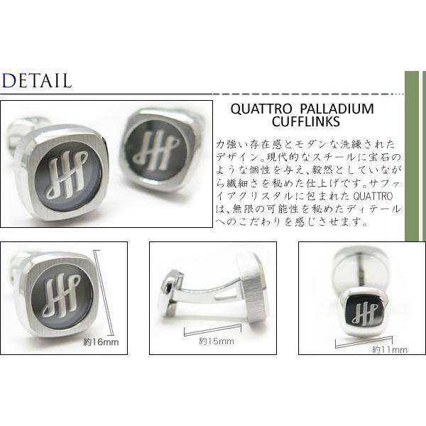 ブランド アクセサリー MONTEGRAPPA モンテグラッパ クワトロ カフス（パラジウム）カフスボタン カフリンクス  父の日 爆買の画像