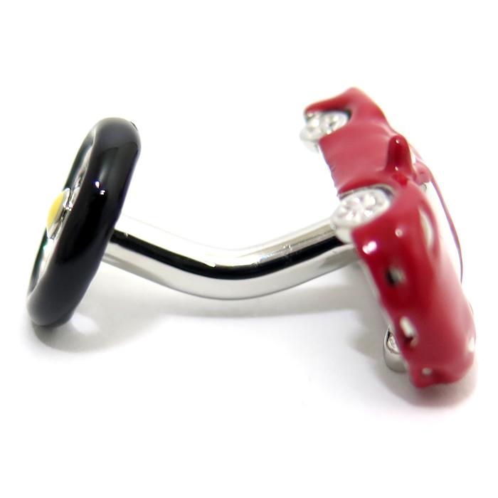 ブランド アクセサリー Babette Wasserman バベットワッサーマン スポーツカー カフス（レッド）カフスボタン カフリンクス 父の日 爆買の画像