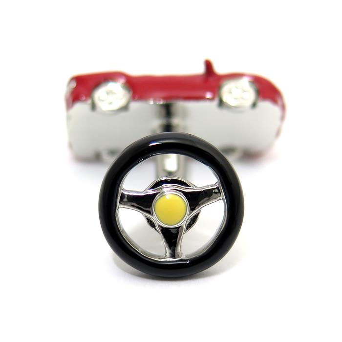 ブランド アクセサリー Babette Wasserman バベットワッサーマン スポーツカー カフス（レッド）カフスボタン カフリンクス 父の日 爆買の画像