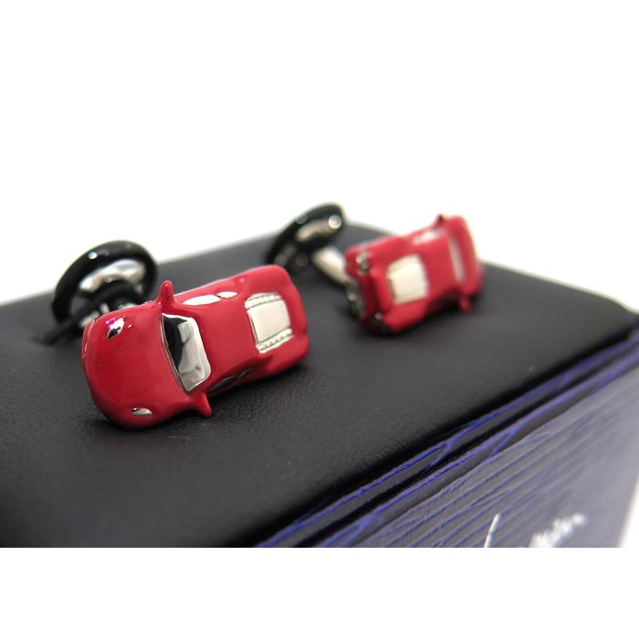ブランド アクセサリー Babette Wasserman バベットワッサーマン スポーツカー カフス（レッド）カフスボタン カフリンクス 父の日 爆買の画像