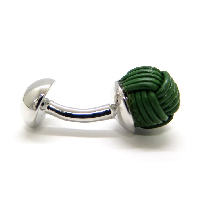 ブランド アクセサリー Babette Wasserman バベットワッサーマン ノット レザー カフス（グリーン）カフスボタン カフリンクス 父の日 爆買 | Babette Wasserman | 05