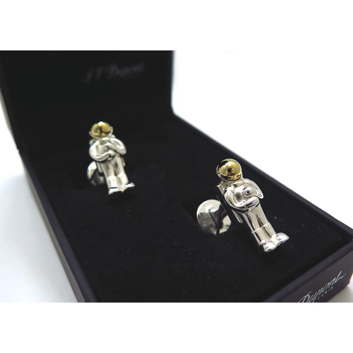 ブランド アクセサリー S.T.Dupont エス・テー・デュポン 宇宙飛行士 カフス カフスボタン カフリンクス 父の日 爆買の画像