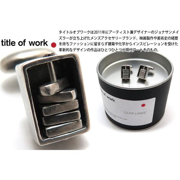 ブランド アクセサリー title of work タイトルオブワーク シルバーエンケースドスピナーカフス（カフスボタン カフリンクス）バレンタイン 爆買 | 