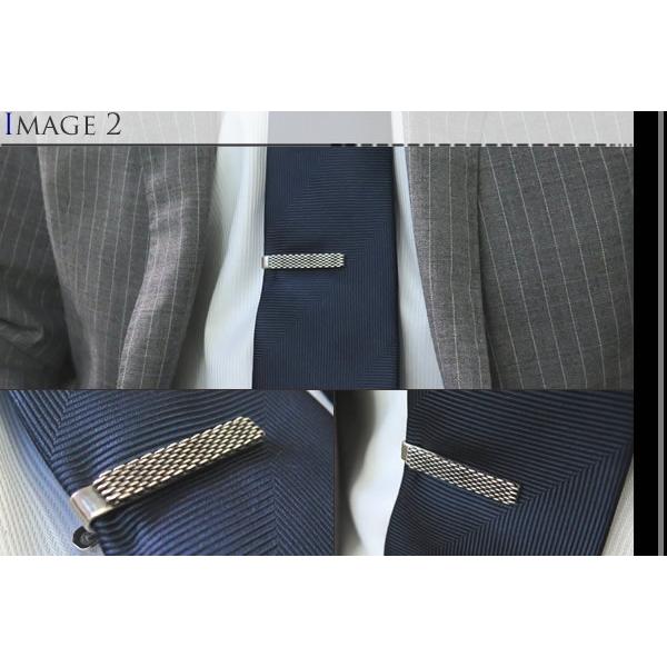 ブランド アクセサリー title of work タイトルオブワーク シルバーメッシュバンドタイバー（タイピン タイクリップ）バレンタイン 爆買 |  | 03