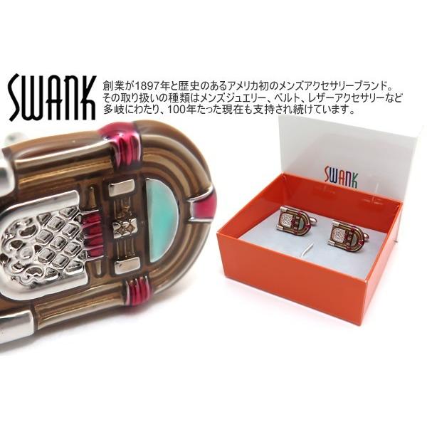 ブランド アクセサリー SWANK スワンク ジュークボックスカフス（ブラウン）カフスボタン カフリンクス バレンタイン 爆買