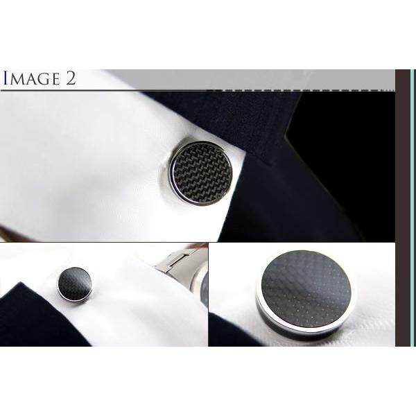 ブランド アクセサリー TATEOSSIAN タテオシアン タブレットカーボンカフス（ブラック）（ブランド カフリンクス）父の日 爆買の画像