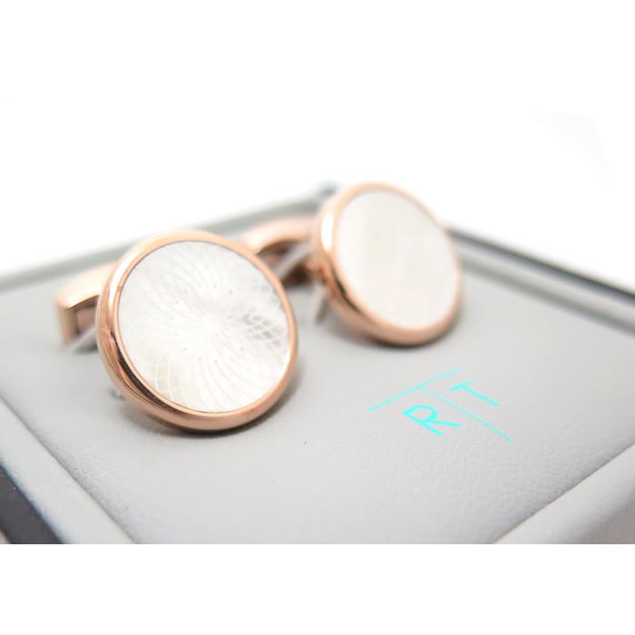 美品 TATEOSSIAN  ローズゴールド＆白蝶貝 カフス TATEOSSIAN ブランド アクセサリー タテオシアン ロトンド