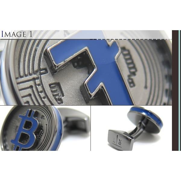 ブランド アクセサリー TATEOSSIAN タテオシアン ノベルティ ブロックチェーンカフス（ガンメタル）（ブランド カフリンクス）父の日 爆買の画像
