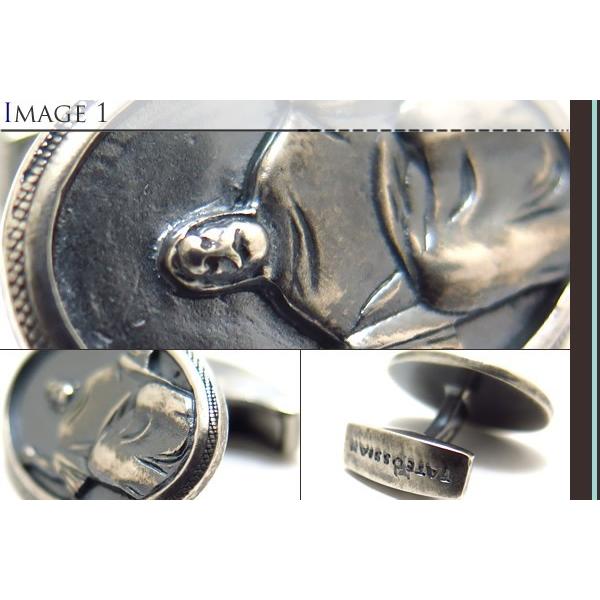 ブランド アクセサリー TATEOSSIAN タテオシアン アルメニア 聖人メスロプ・マシュトツ燻しシルバーカフス（ブランド カフリンクス）父の日 爆買の画像